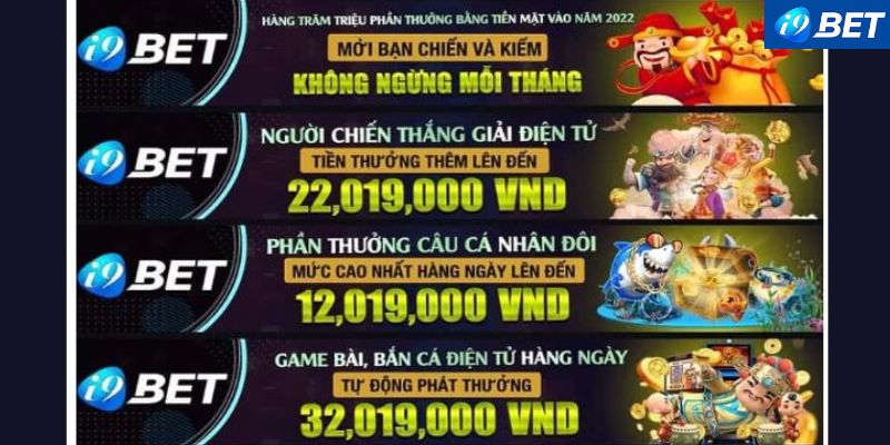 Những chương trình nhận thưởng i9BET hấp dẫn 