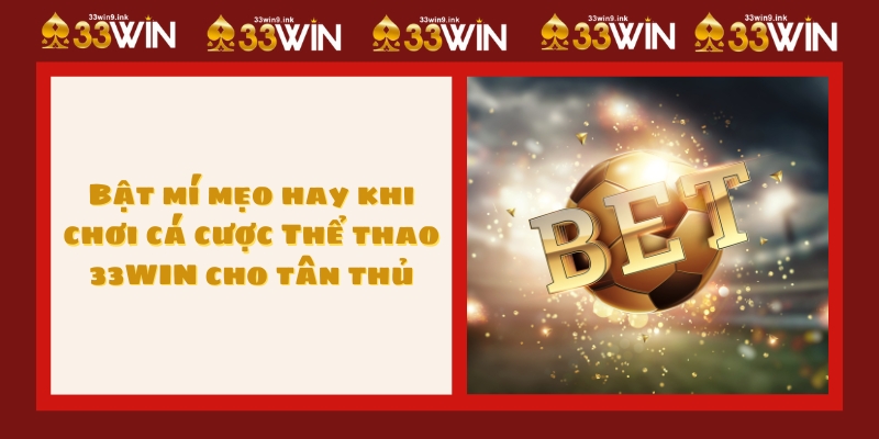 Bật mí mẹo hay khi chơi cá cược Thể thao 33WIN cho tân thủ